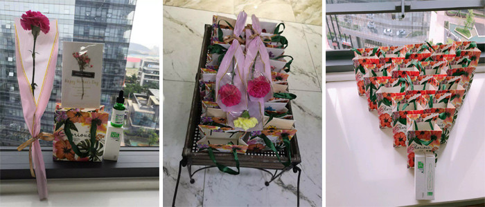 廣東博皓大家庭給各位母親送上精心準(zhǔn)備的禮物，表達(dá)公司對各位母親的感恩和祝福。