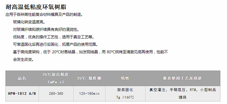 高性能環(huán)氧樹(shù)脂系列   -2